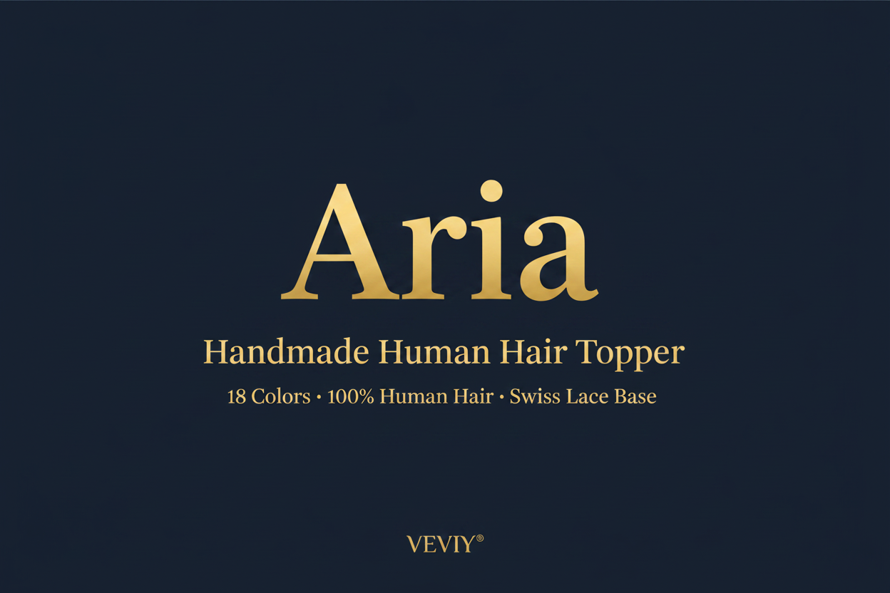Introducing the Aria Handmade Human Hair Topper — VEVIY®'s New Masterpiece