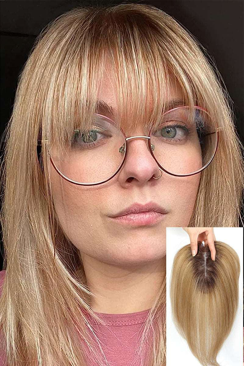 Aria Human Hair Topper for Hair Loss Solutions Custom Order