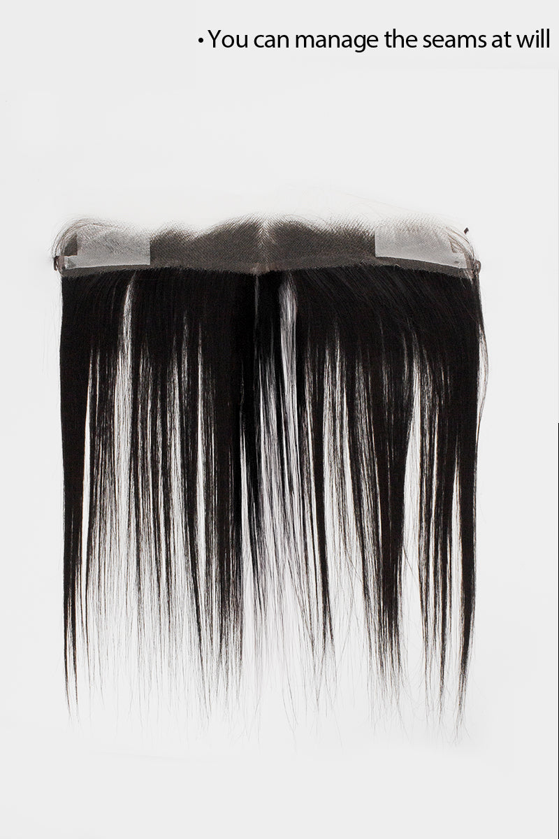 Lumi Hairline Topper: Breathable Lace | Halo Wire | Natural Black #1B