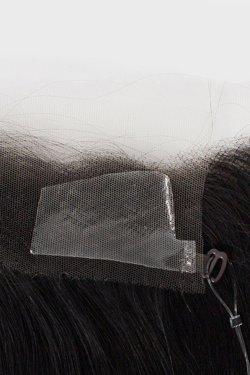 Lumi Hairline Topper: Breathable Lace | Halo Wire | Natural Black #1B