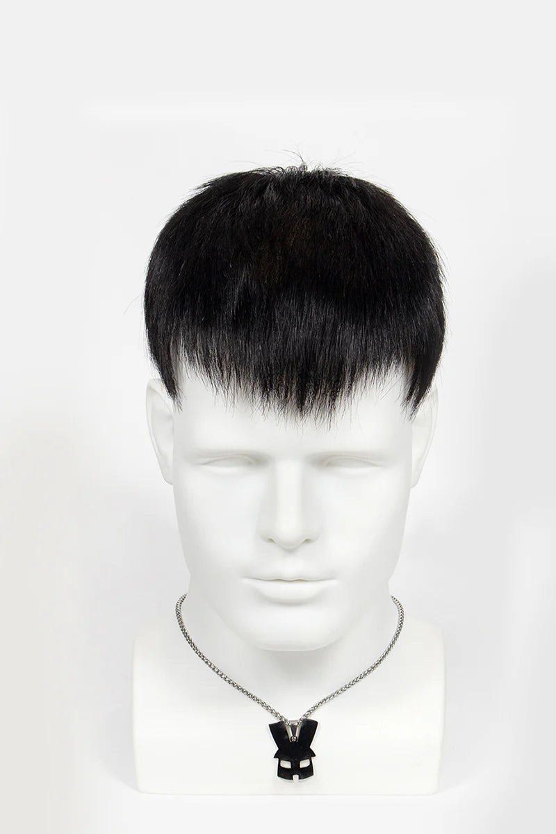 Royal Pre-Cut Men's Hairstyle Medium-Dark Brown blended with 10% Grey #410