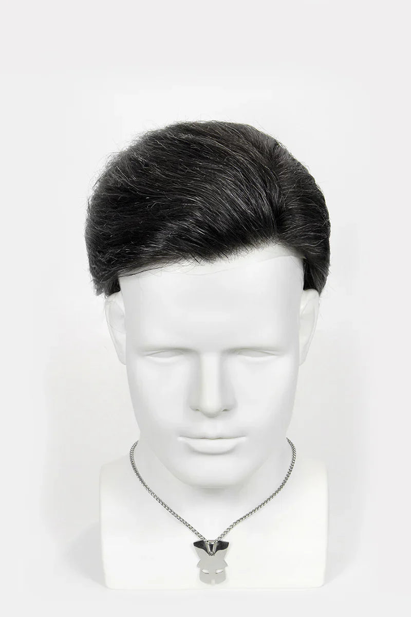 Victor Pre-Cut Men's Hairstyle Medium Brown blended with 60% Grey #560