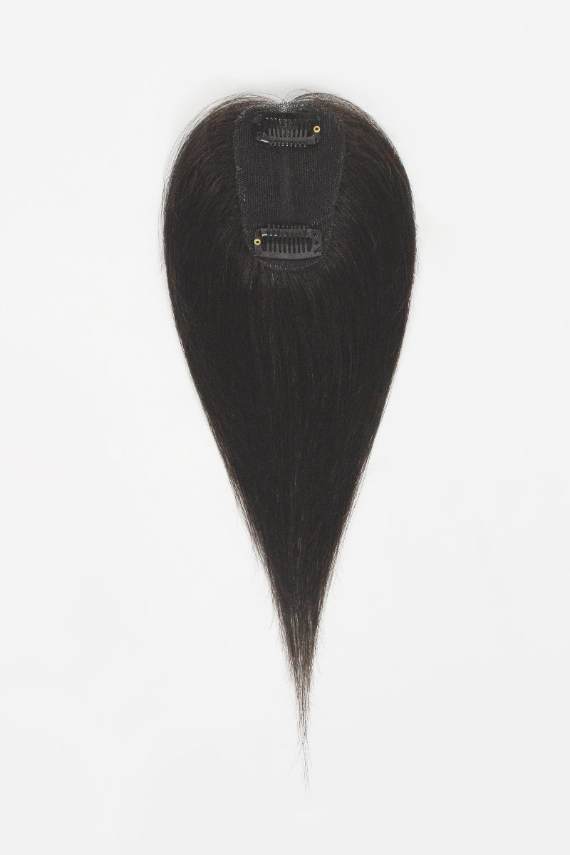 Vera Thin Breathable Lace Human Hair Topper Natural Black #1B