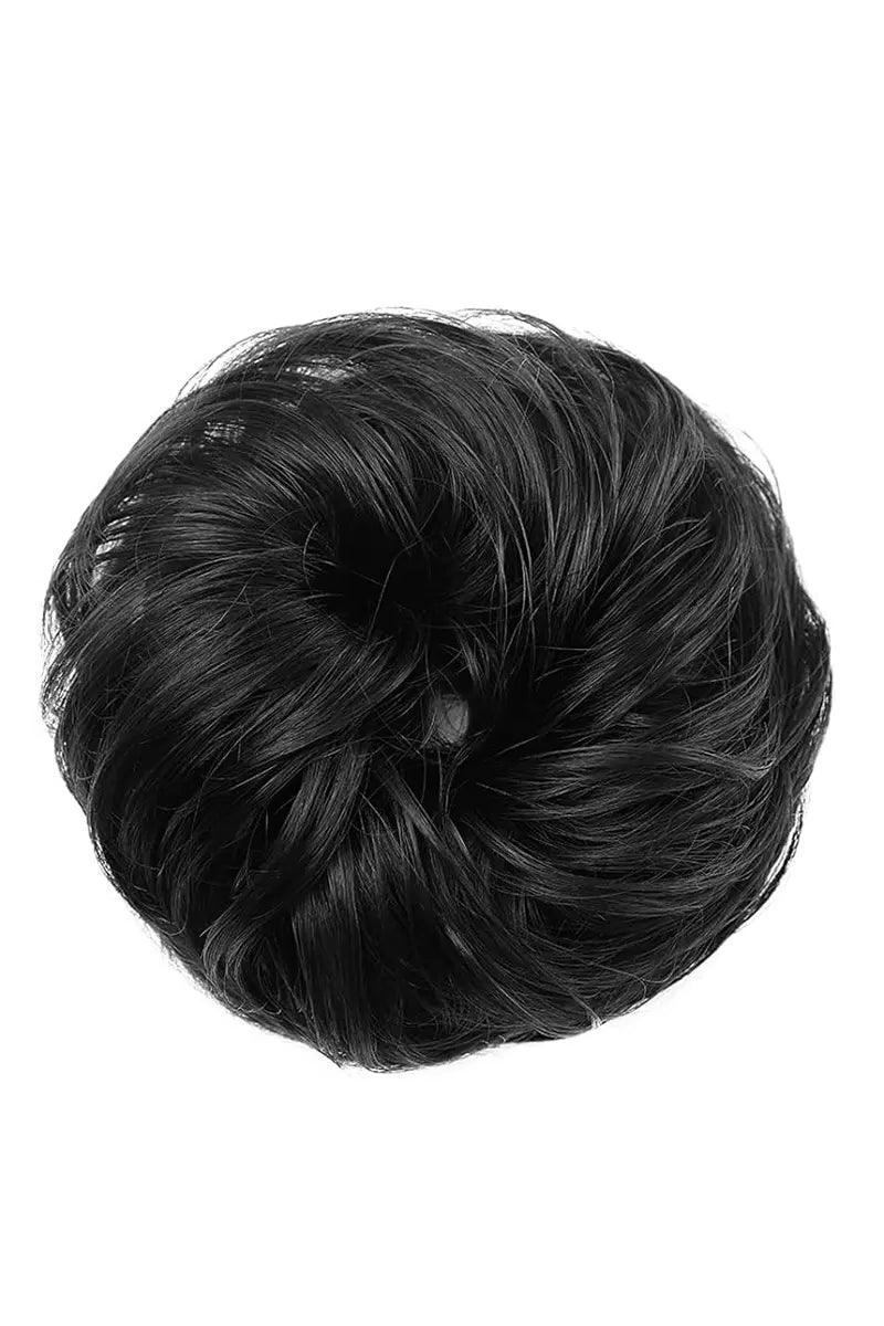 Messy Bun Hair Piece Natural Black #1B