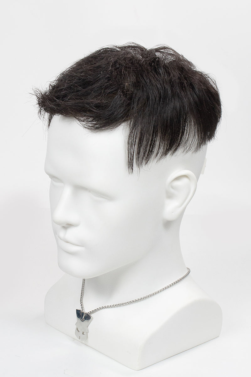 Alison Pre-Cut Men's Hairstyle Jet Black #1