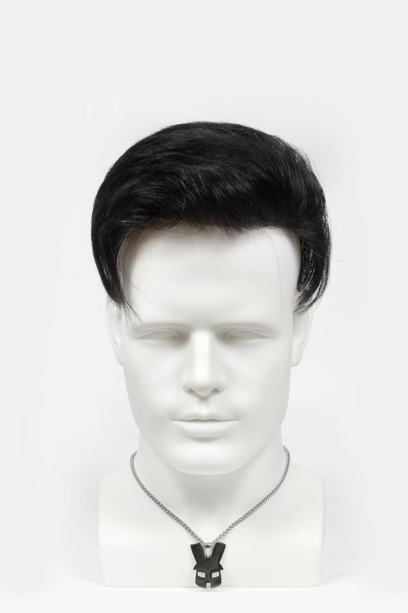 Philip Men's Hairpiece Hairstyle Jet Black #1