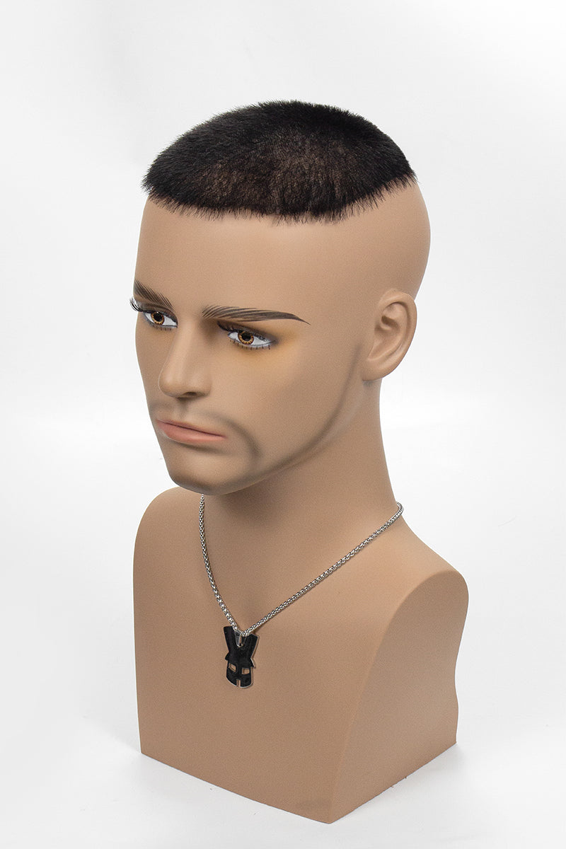 Kane Men's Hairpiece Hairstyle Jet Black #1