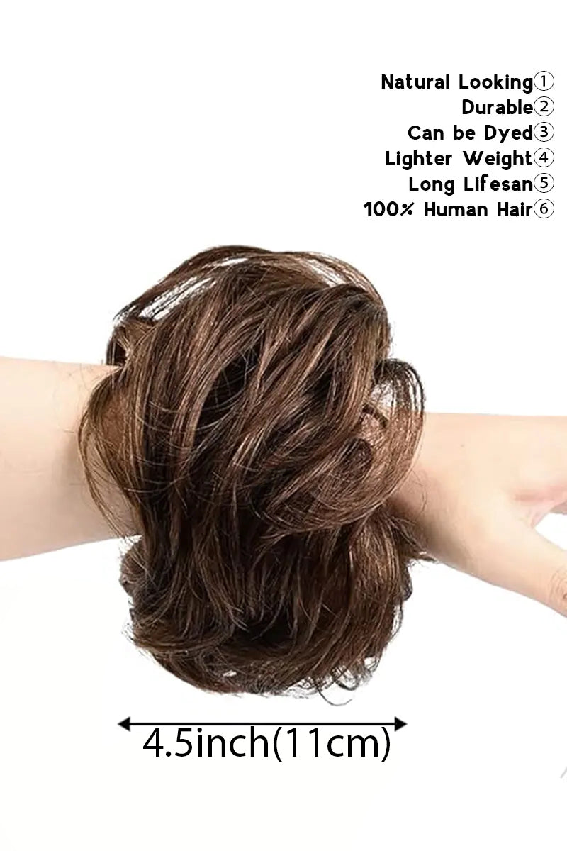 Messy Bun Hair Piece Chocolate Brown #3