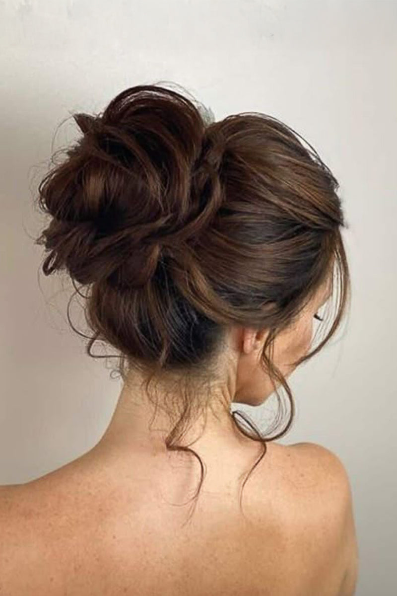 Messy Bun Hair Piece Dark Brown #2