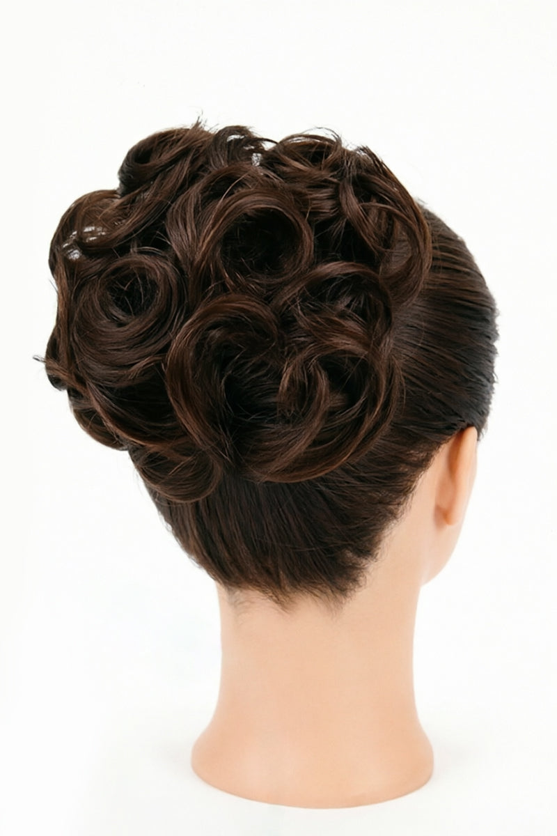 Messy Bun Hair Piece Dark Brown #2