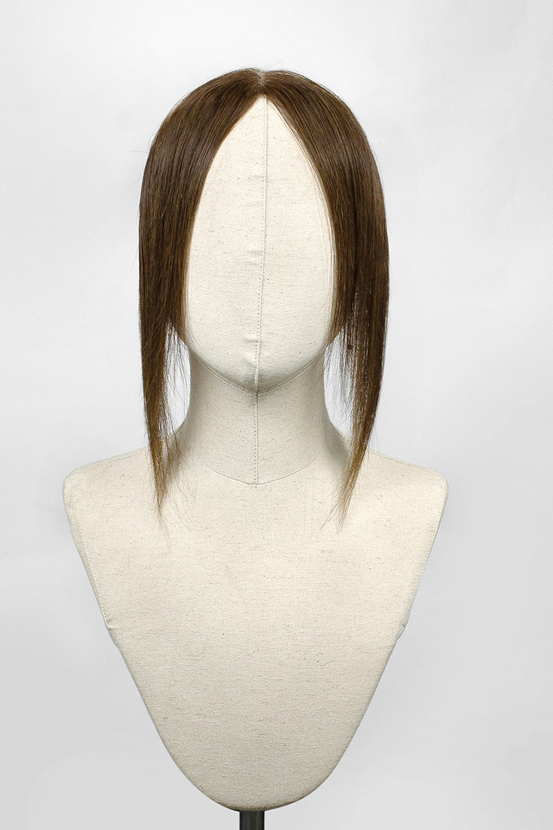 Lumi Hairline Topper: Breathable Lace | Halo Wire | Medium Brown #4