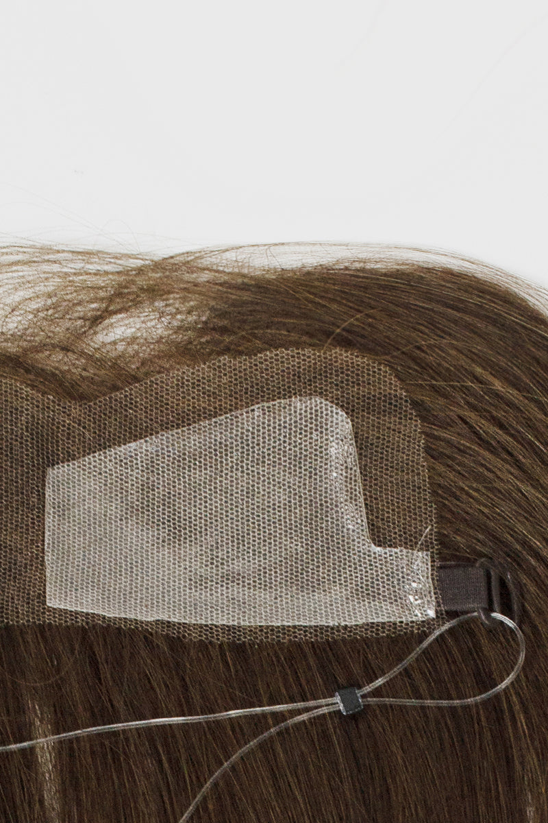 Lumi Hairline Topper: Breathable Lace | Halo Wire | Medium Brown #4