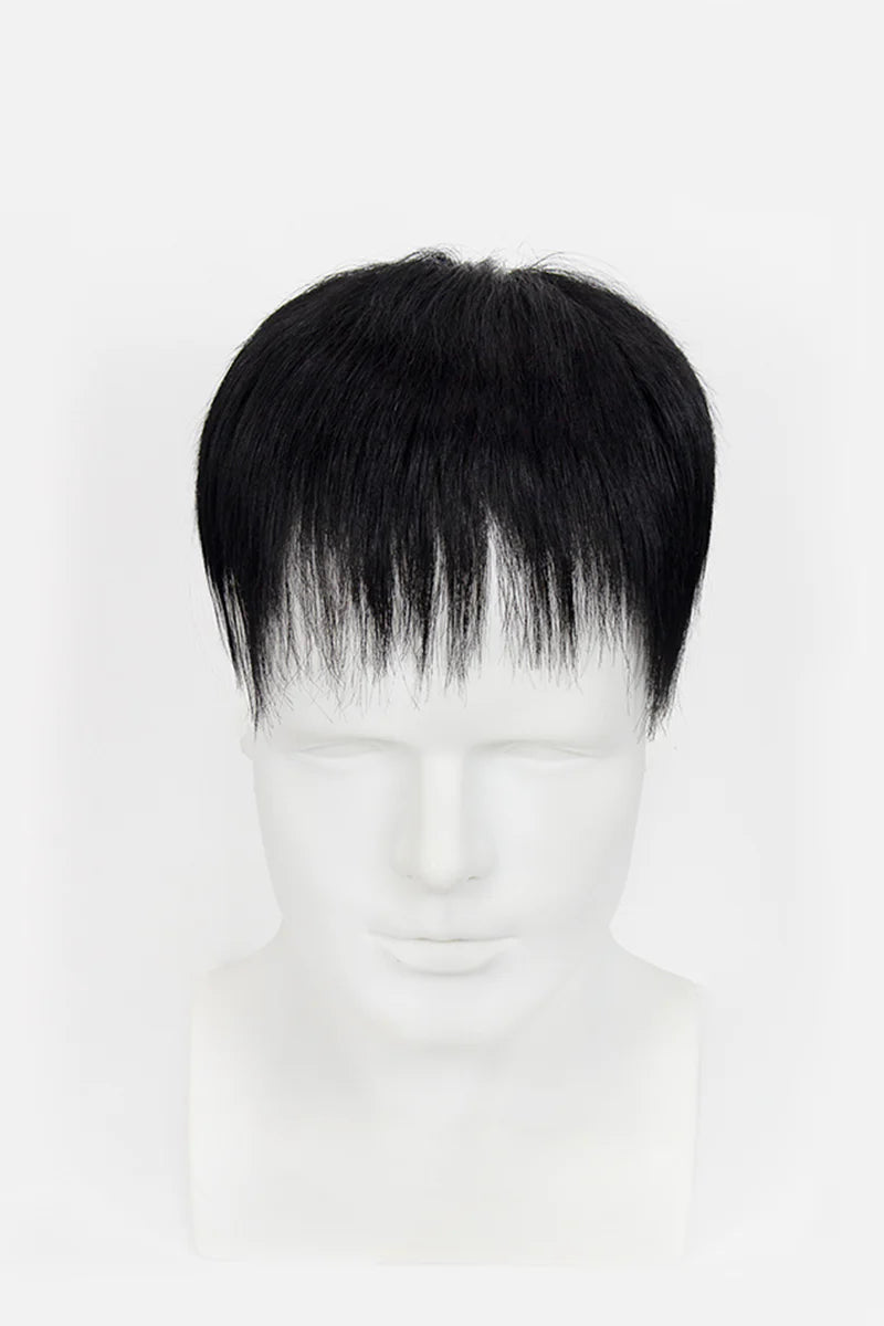 Delbert Pre-Cut Men's Hairstyle Medium-Light Brown blended with 30% Grey #630