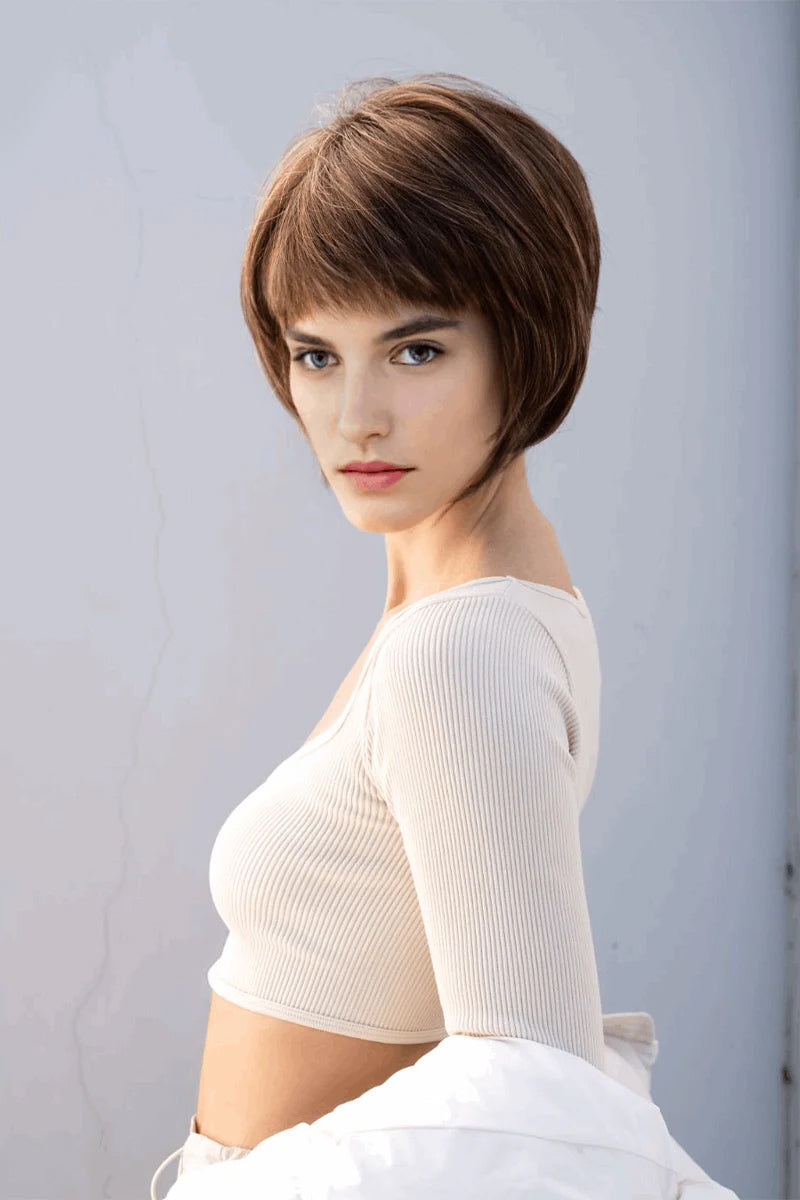 Riven Straight Bob Wig Glueless Real Human Hair