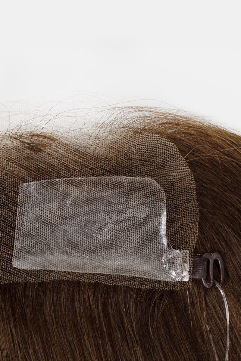Lumi Hairline Topper: Breathable Lace | Halo Wire |Natural Look Dark Brown #2