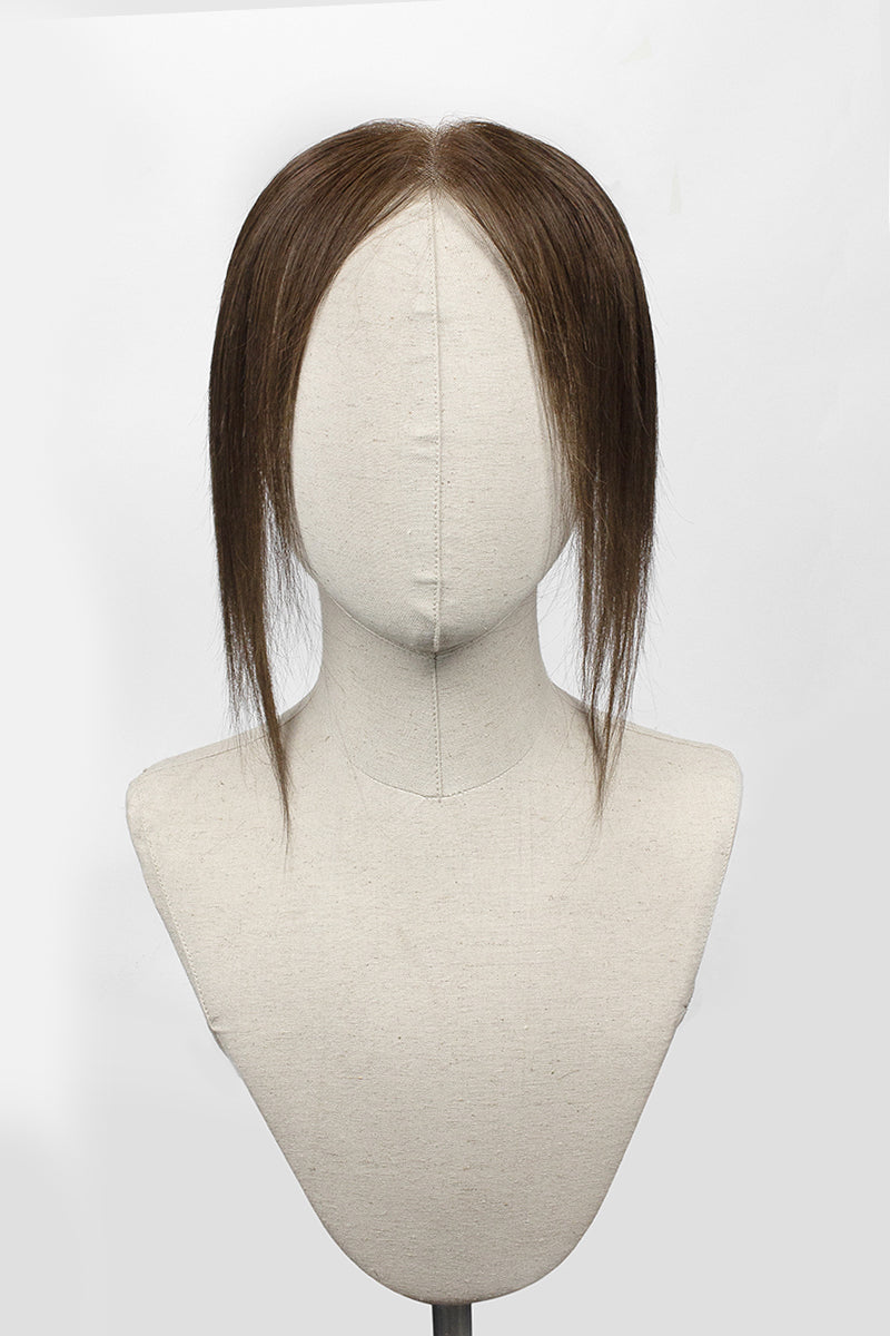 Lumi Hairline Topper: Breathable Lace | Halo Wire |Natural Look Dark Brown #2