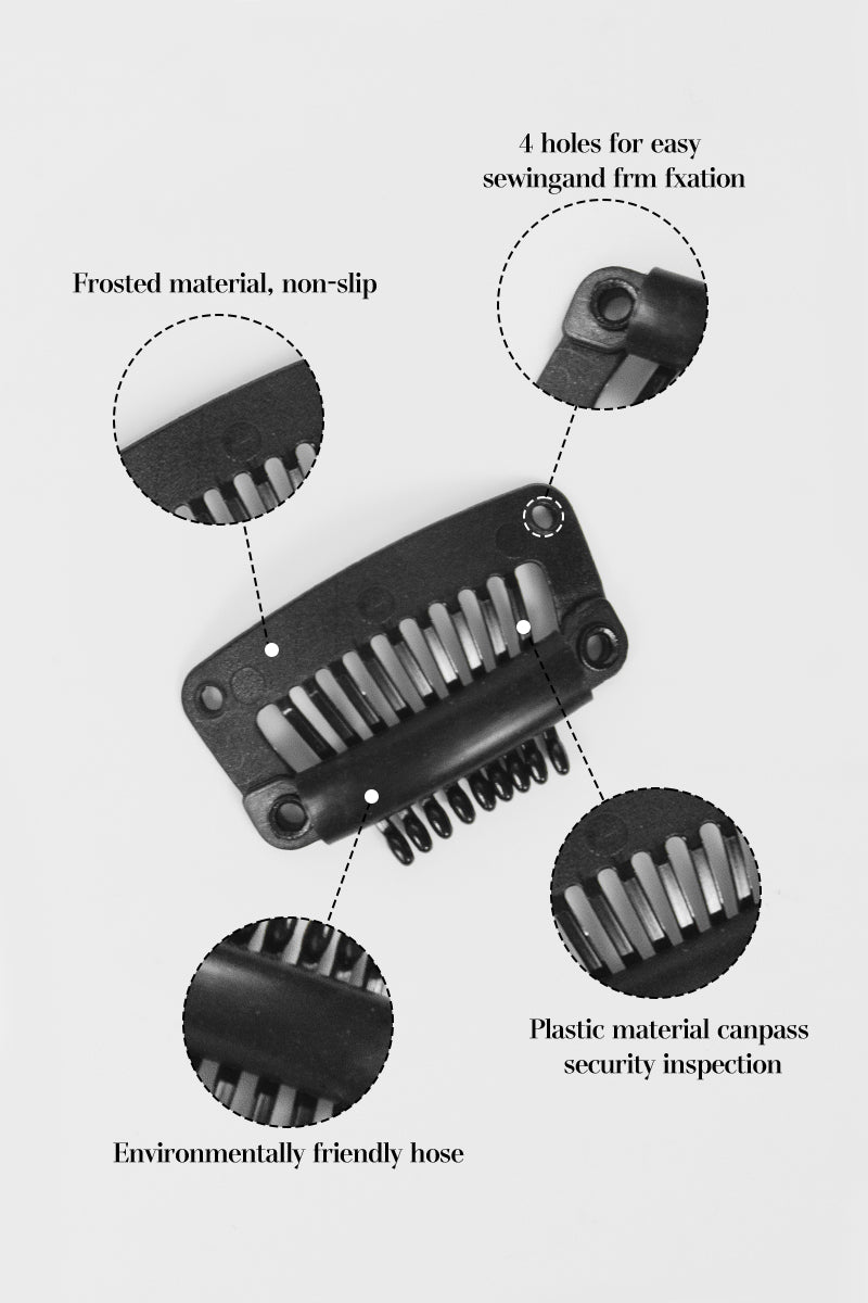 Veviy Metal-Free Travel Safe Hair Topper Clips