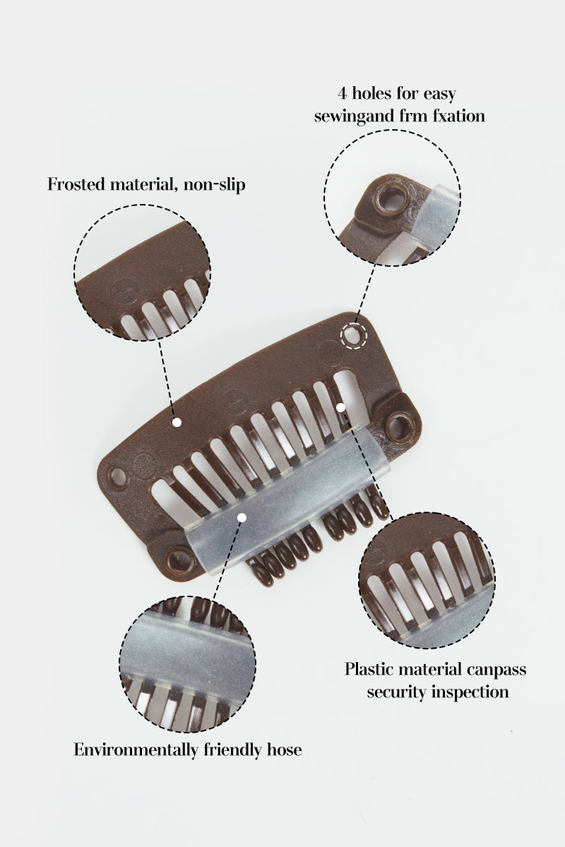 Veviy Metal-Free Travel Safe Hair Topper Clips