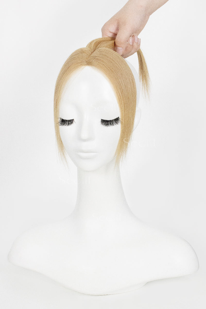 Vera Thin Breathable Lace Human Hair Topper Dark Blonde #27