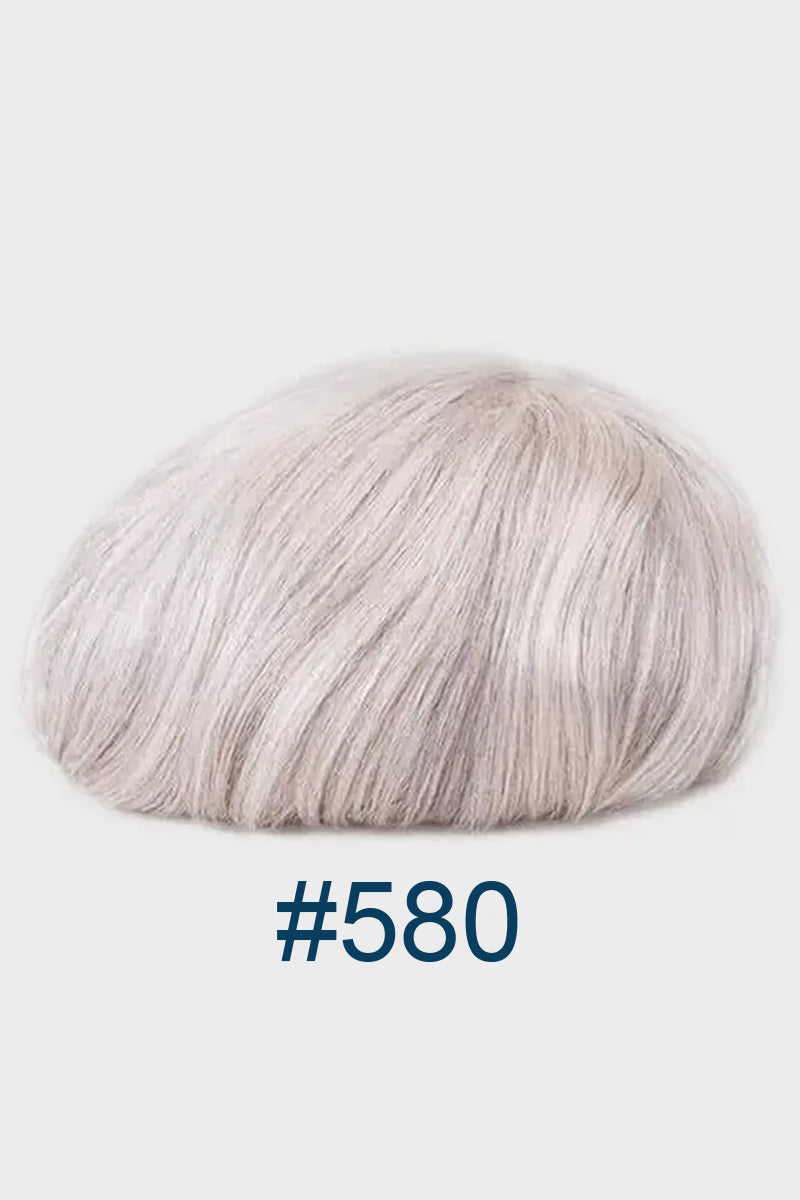 Victor Pre-Cut Men's Hairstyle Medium Brown blended with 80% Grey #580