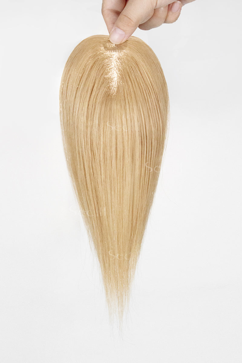 Vera Thin Breathable Lace Human Hair Topper Dark Blonde #27