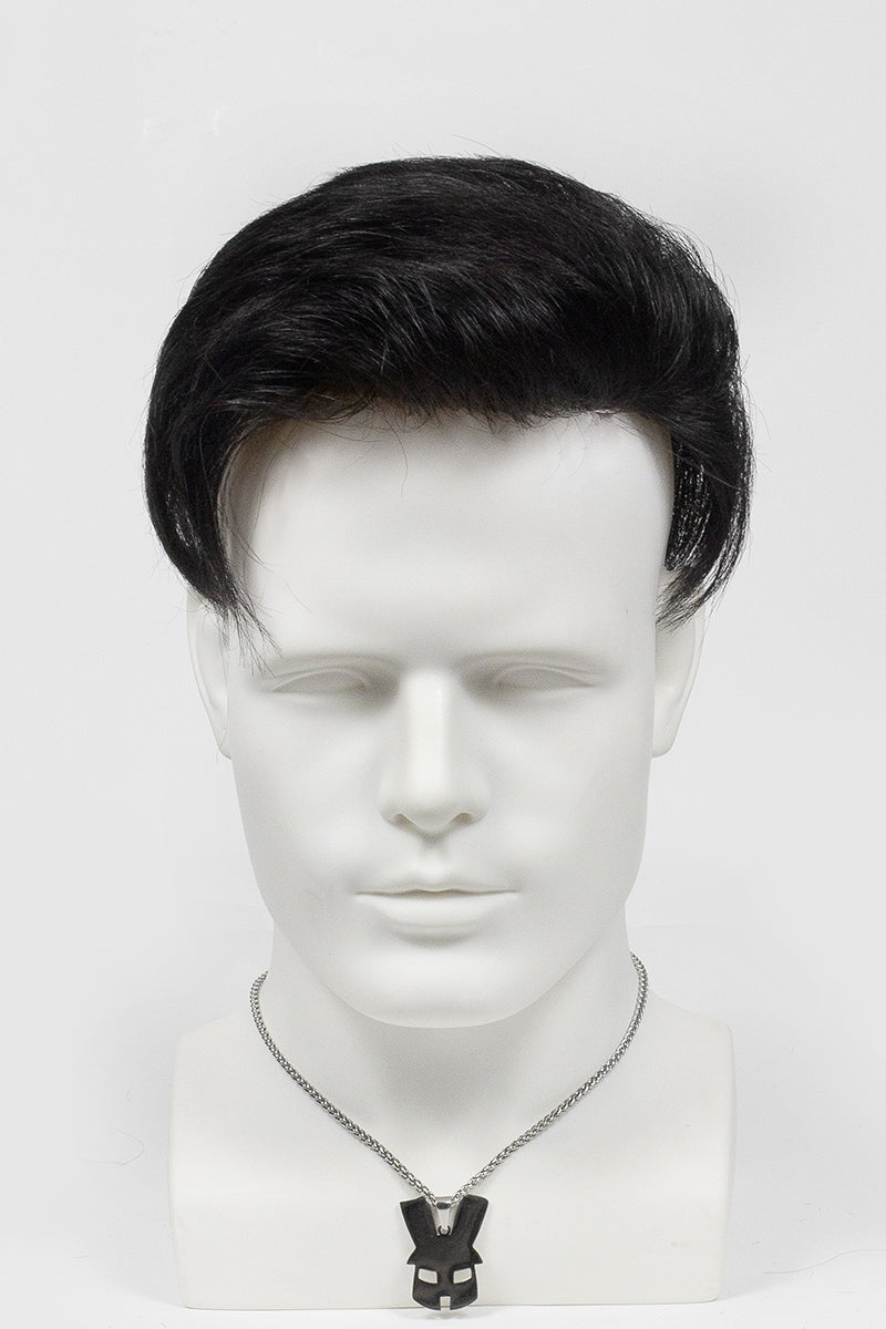 Philip Men's Hairpiece Hairstyle Jet Black #1