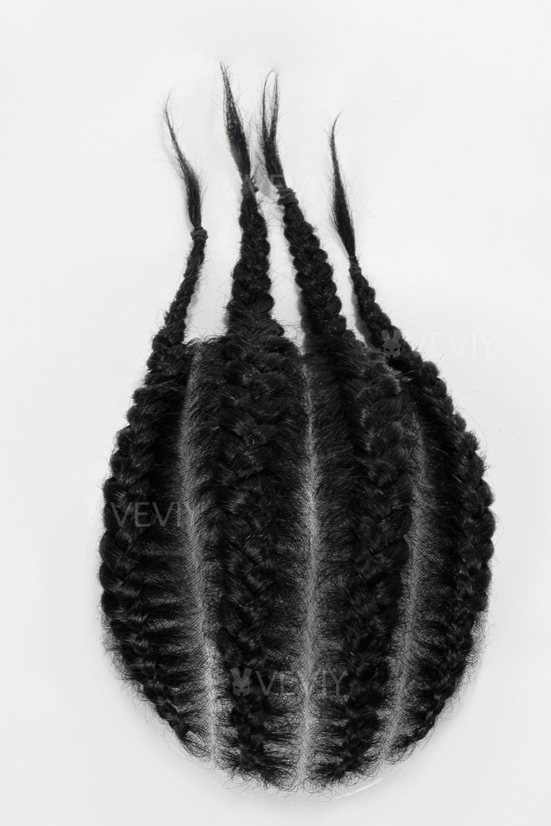 Marlon Men's Hairpiece Hairstyle Jet Black #1