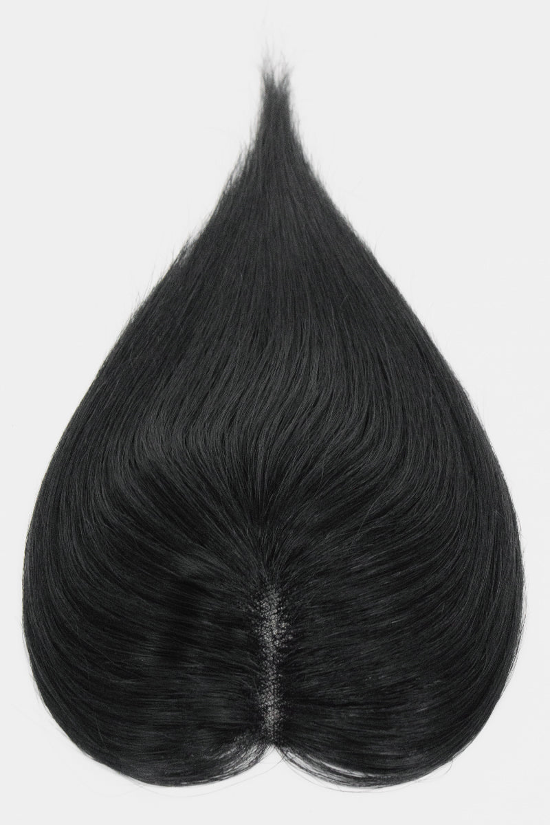 Aria Handmade Human Hair Topper Dark Black #1