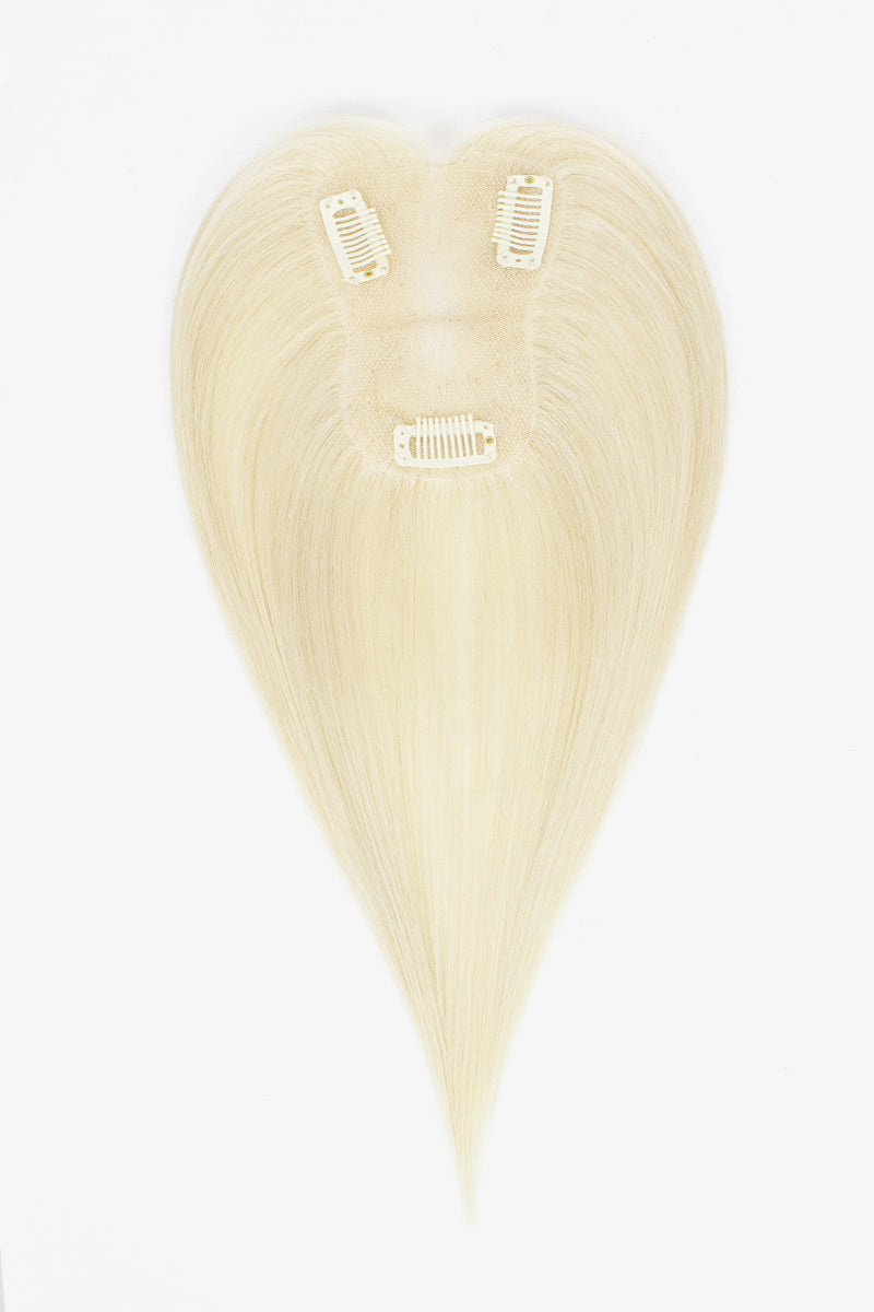 Volumateur Aria fait main en cheveux humains, blond très clair #613