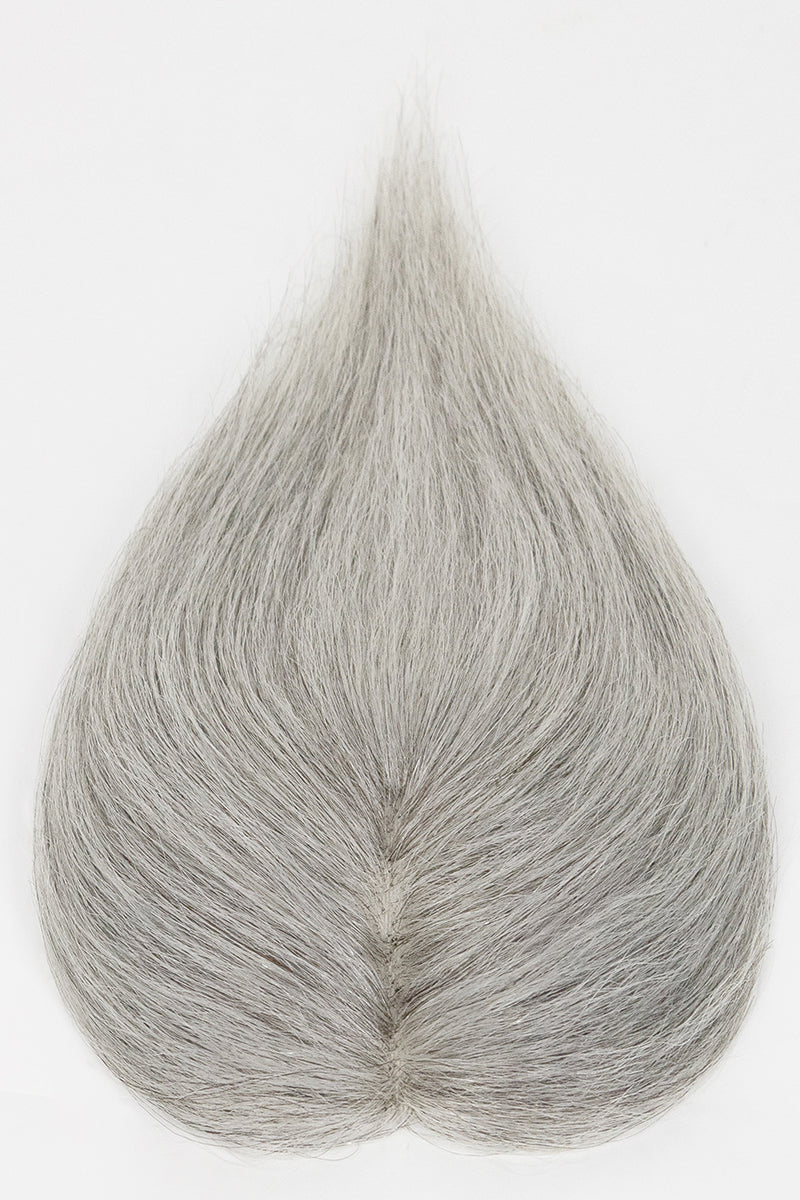 Aria Human Hair Topper Light Grey #1B80