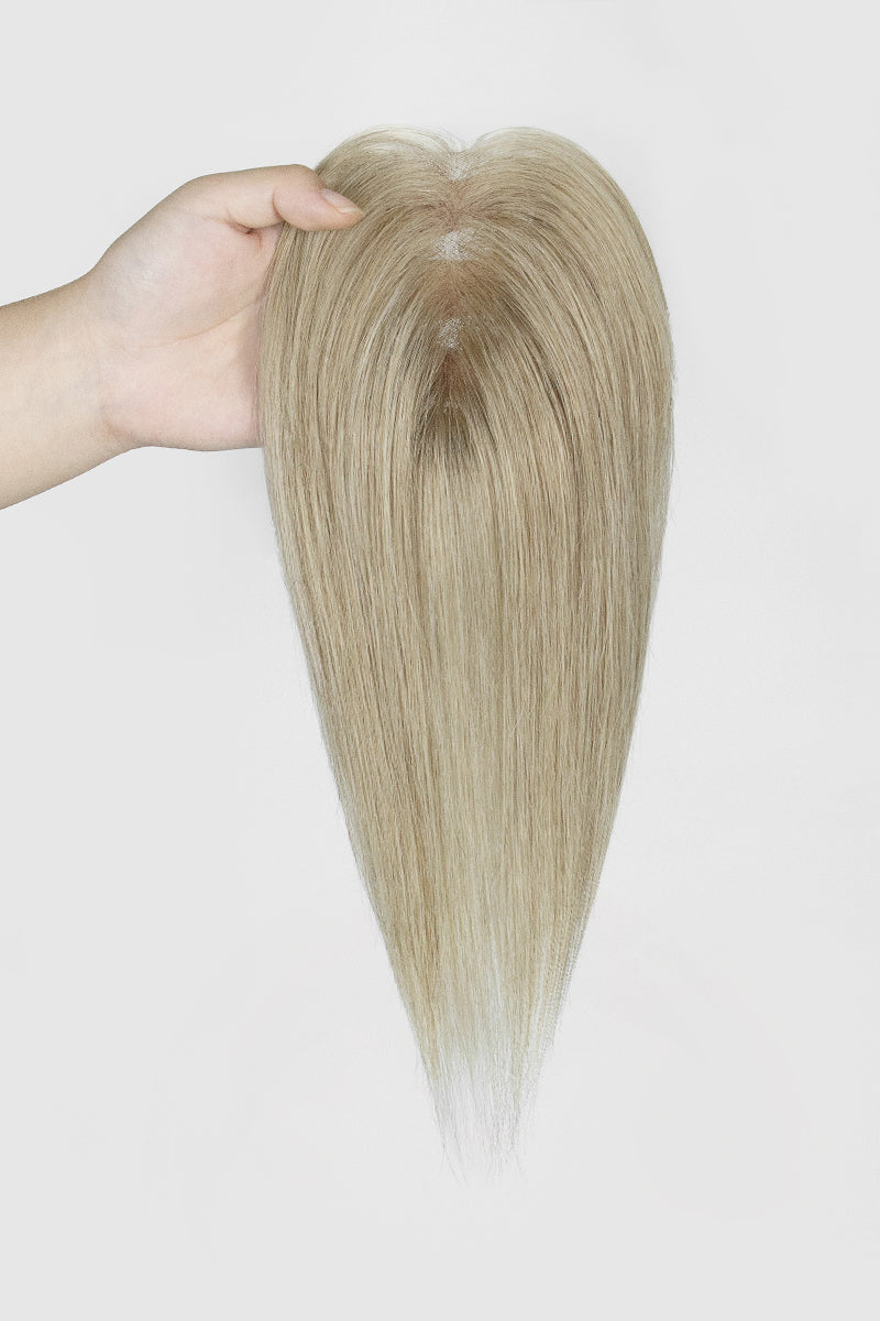 Aria Handmade Human Hair Topper Ombre Beige Blonde #M616