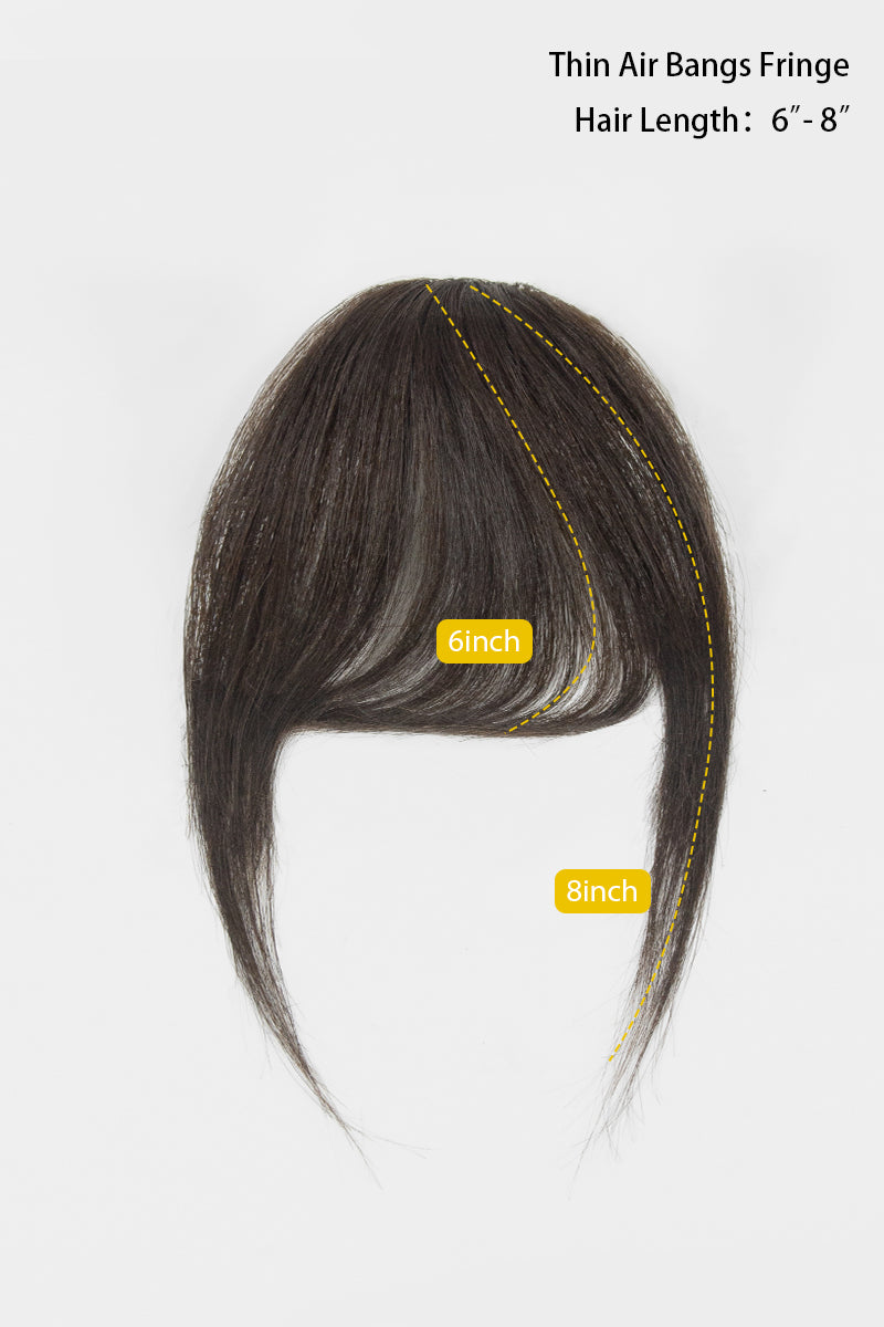 Frange artisanale faite main en cheveux humains