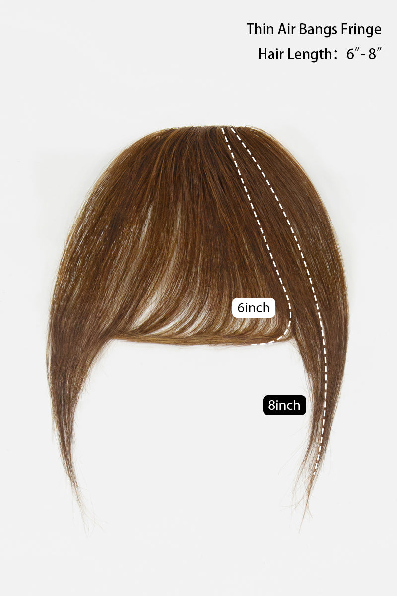 Frange artisanale faite main en cheveux humains