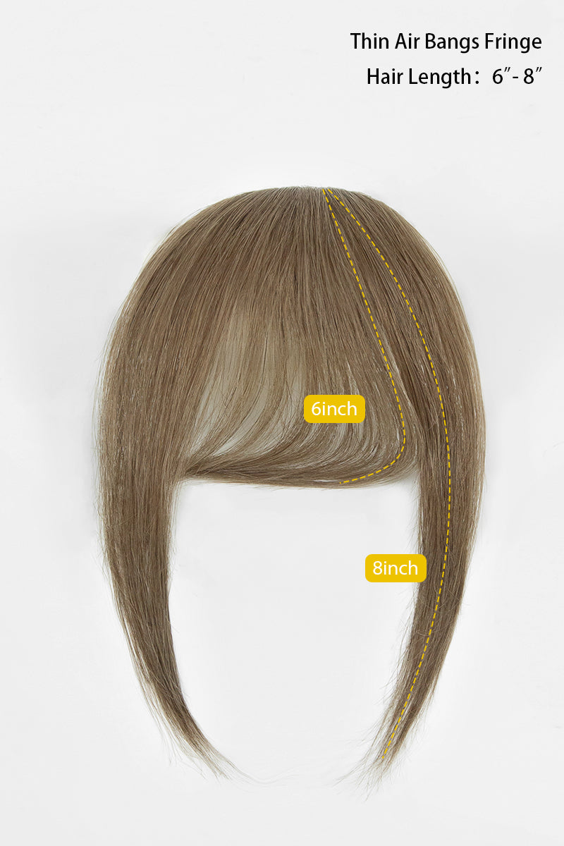 Frange artisanale faite main en cheveux humains