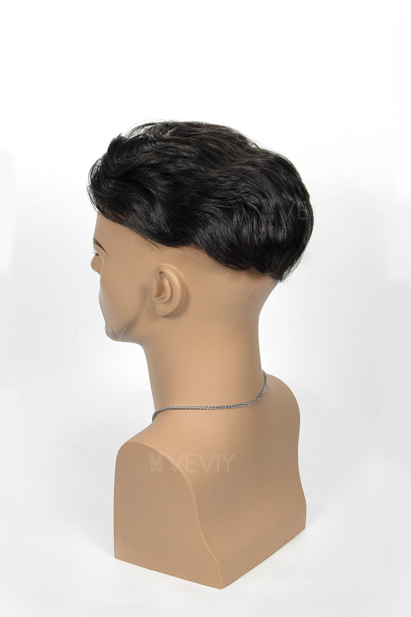 Marcus Pre-Cut Men's Hairstyle Off Black #1B