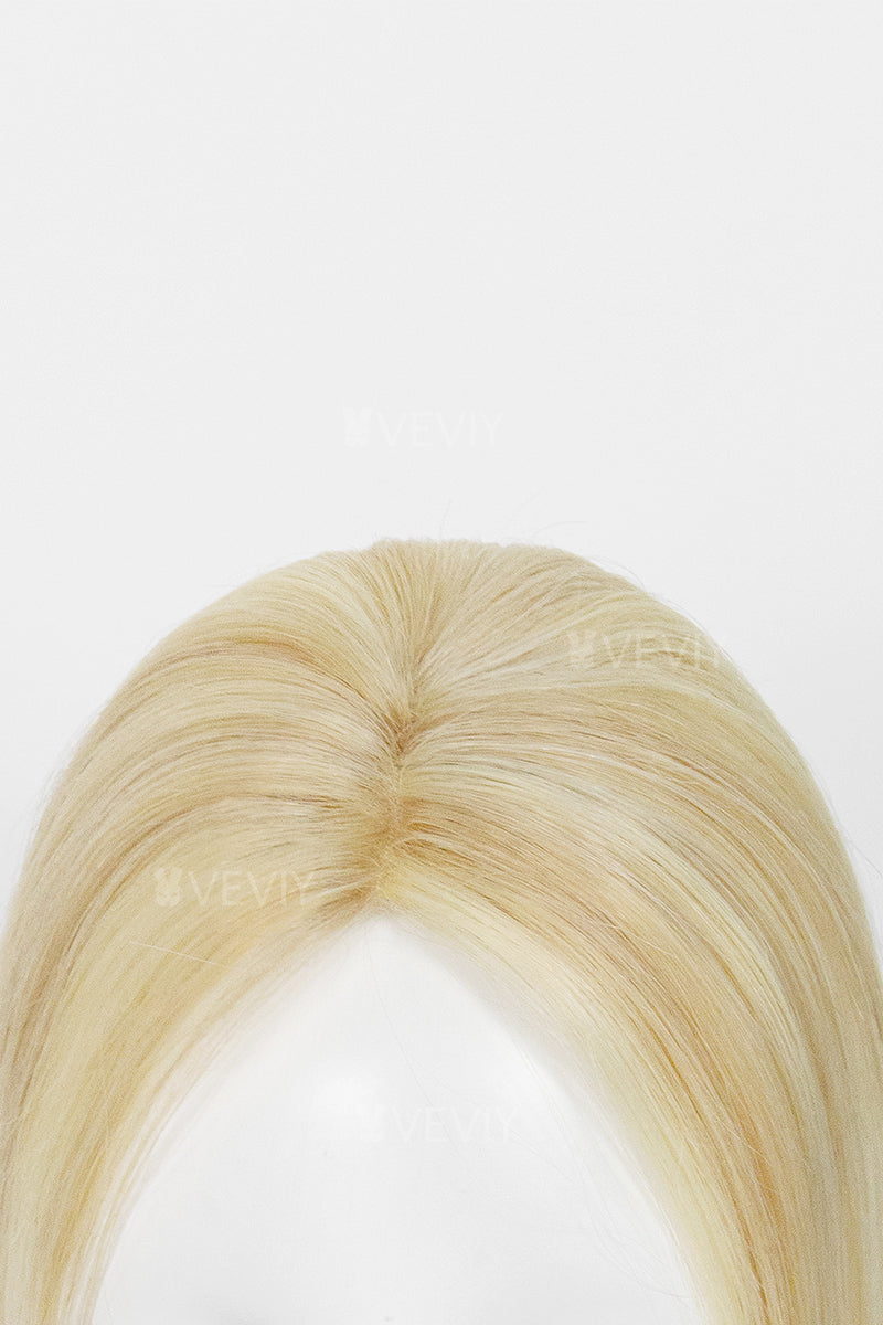 Vera Thin Breathable Lace Human Hair Topper Dark Blonde with Light Blonde #P10/16