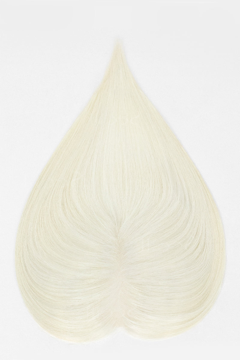 Aria Handmade Human Hair Topper White Blonde #WB