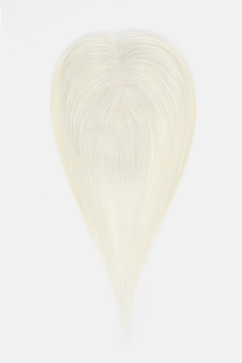 Aria Handmade Human Hair Topper White Blonde #WB