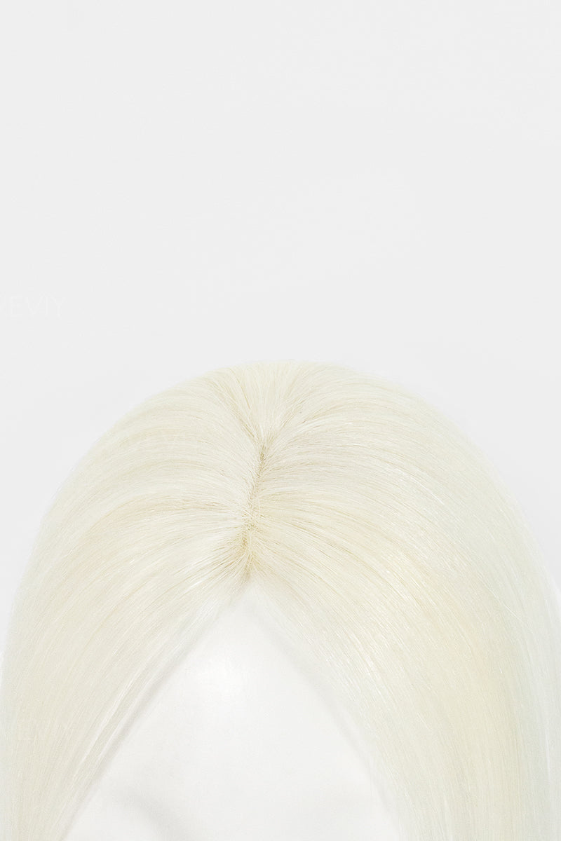 Vera Thin Breathable Lace Human Hair Topper White Blonde #WB