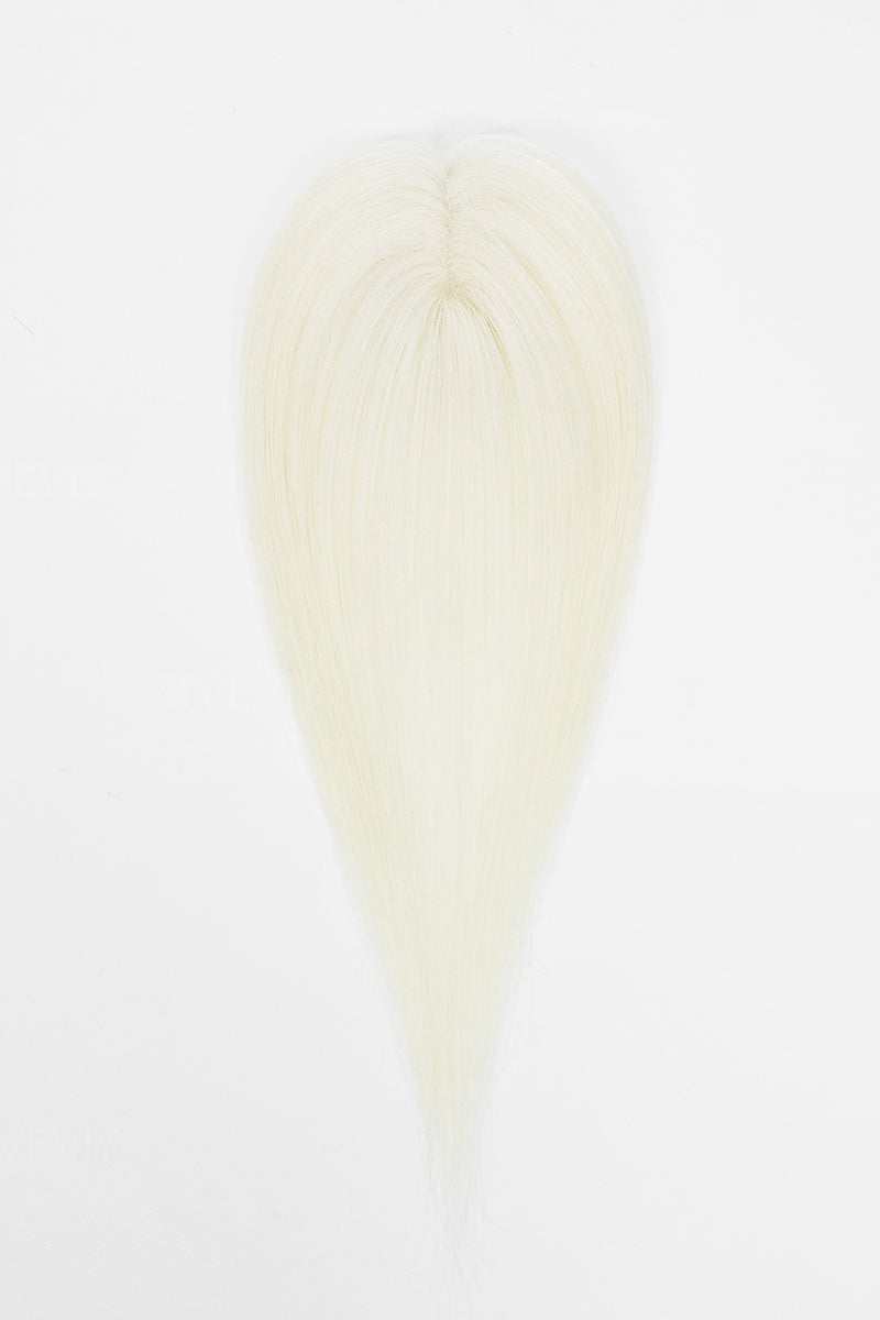 Vera Thin Breathable Lace Human Hair Topper White Blonde #WB