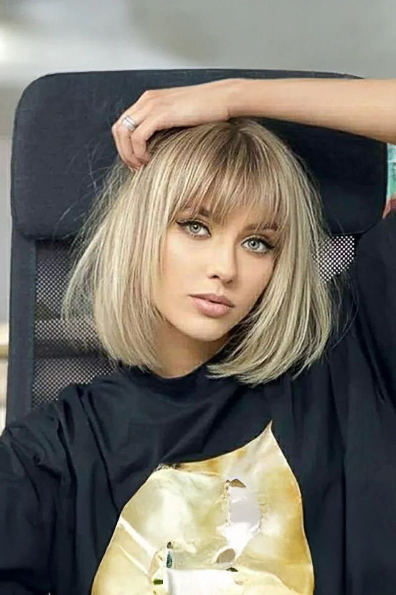 Ressie Invisible Lace Bob Wig Glueless Human Hair