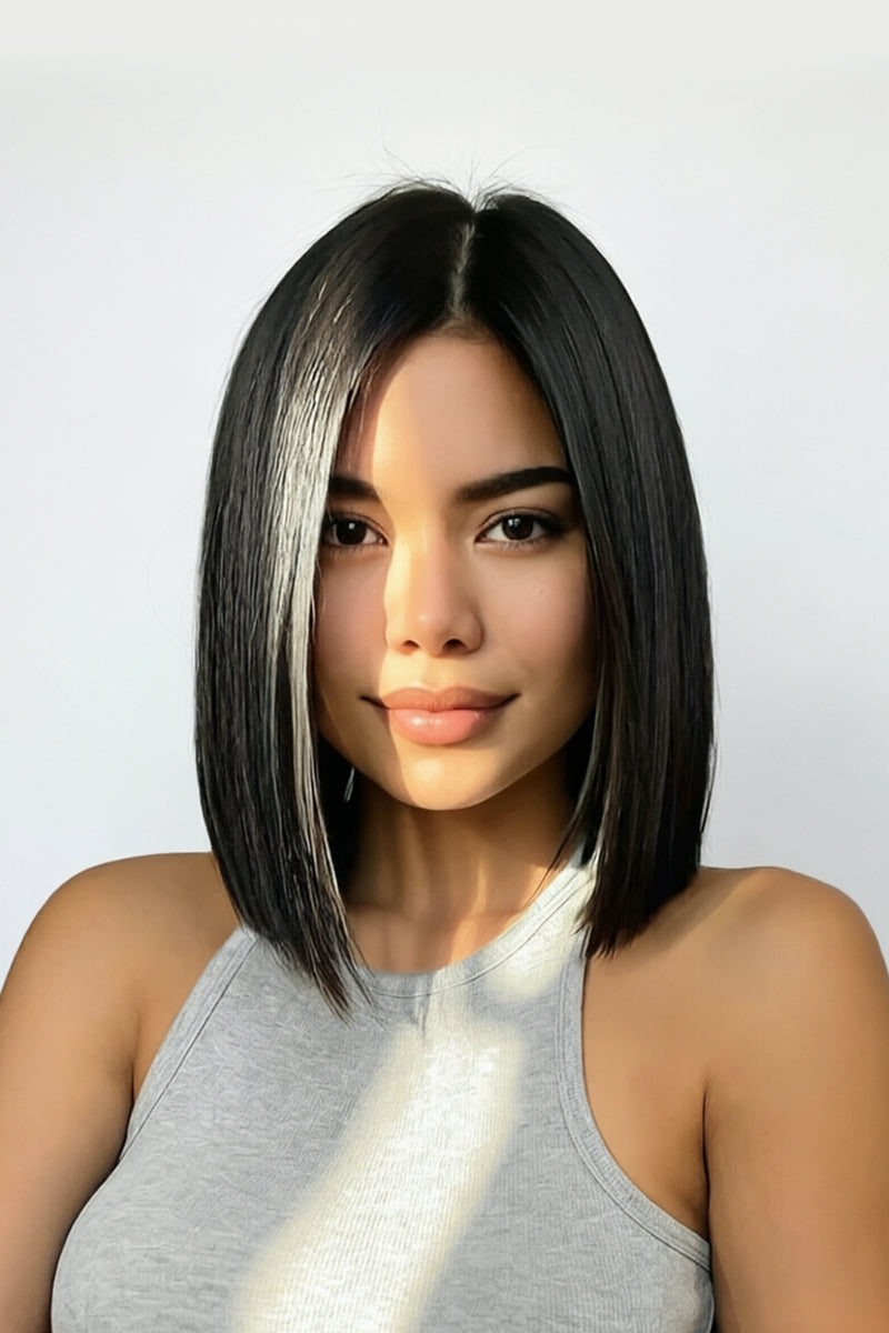 Raelin Human Hair Glueless Bob Wig Custom Color