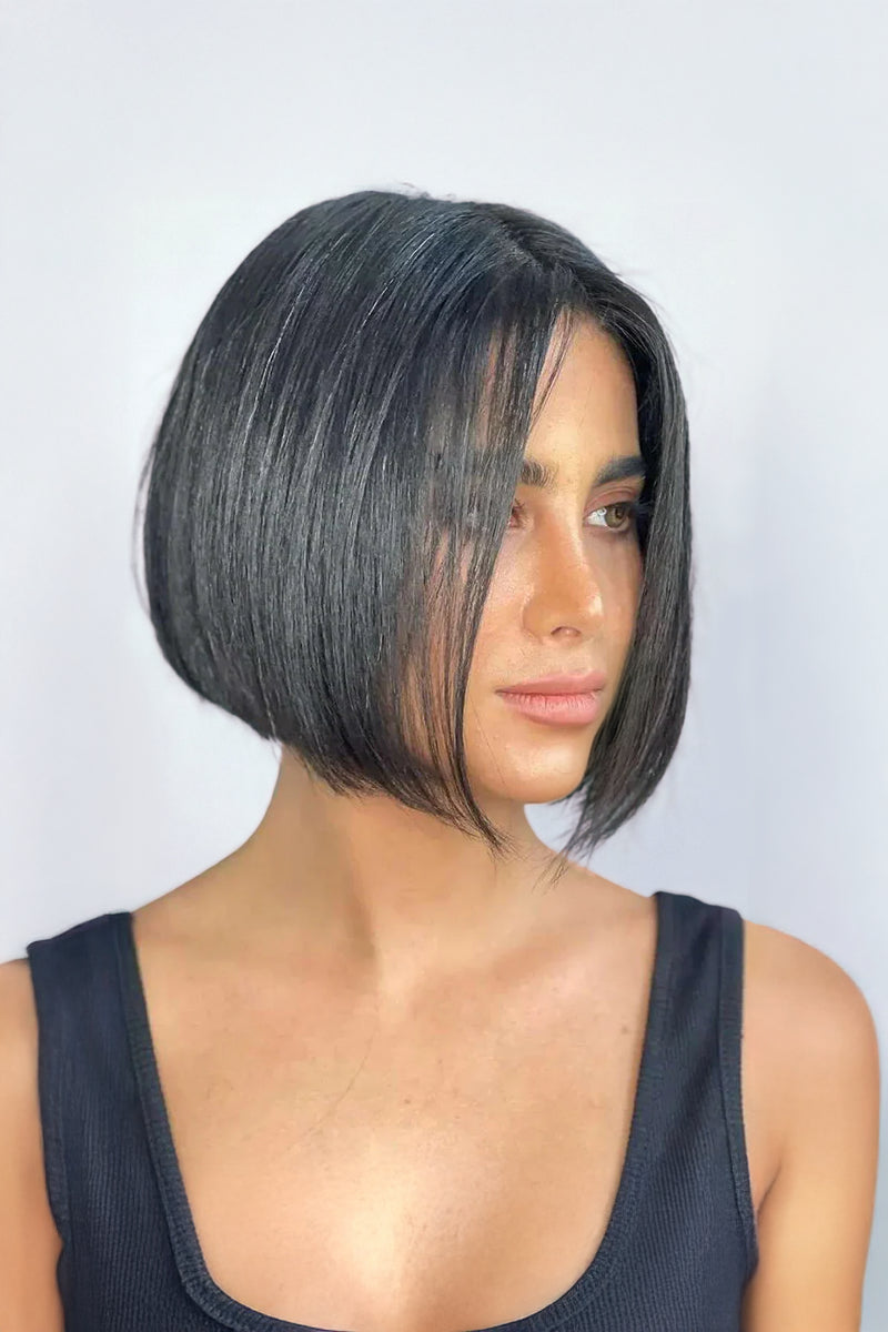 Raelin Human Hair Glueless Bob Wig Custom Color