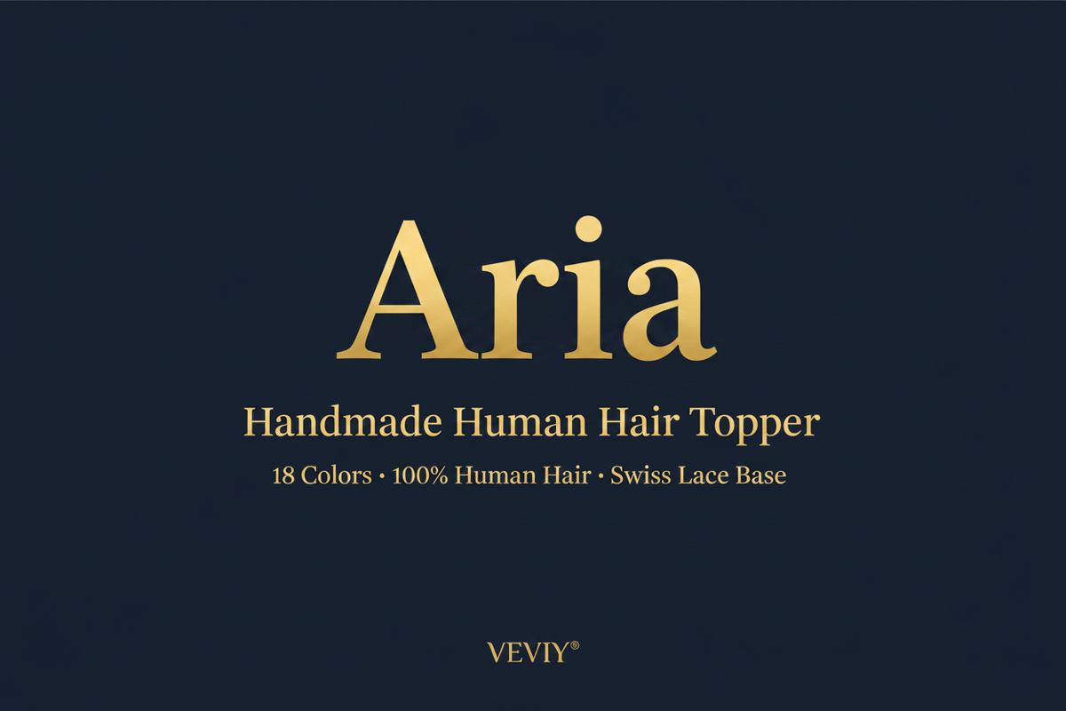 Introducing the Aria Handmade Human Hair Topper — VEVIY®'s New Masterpiece