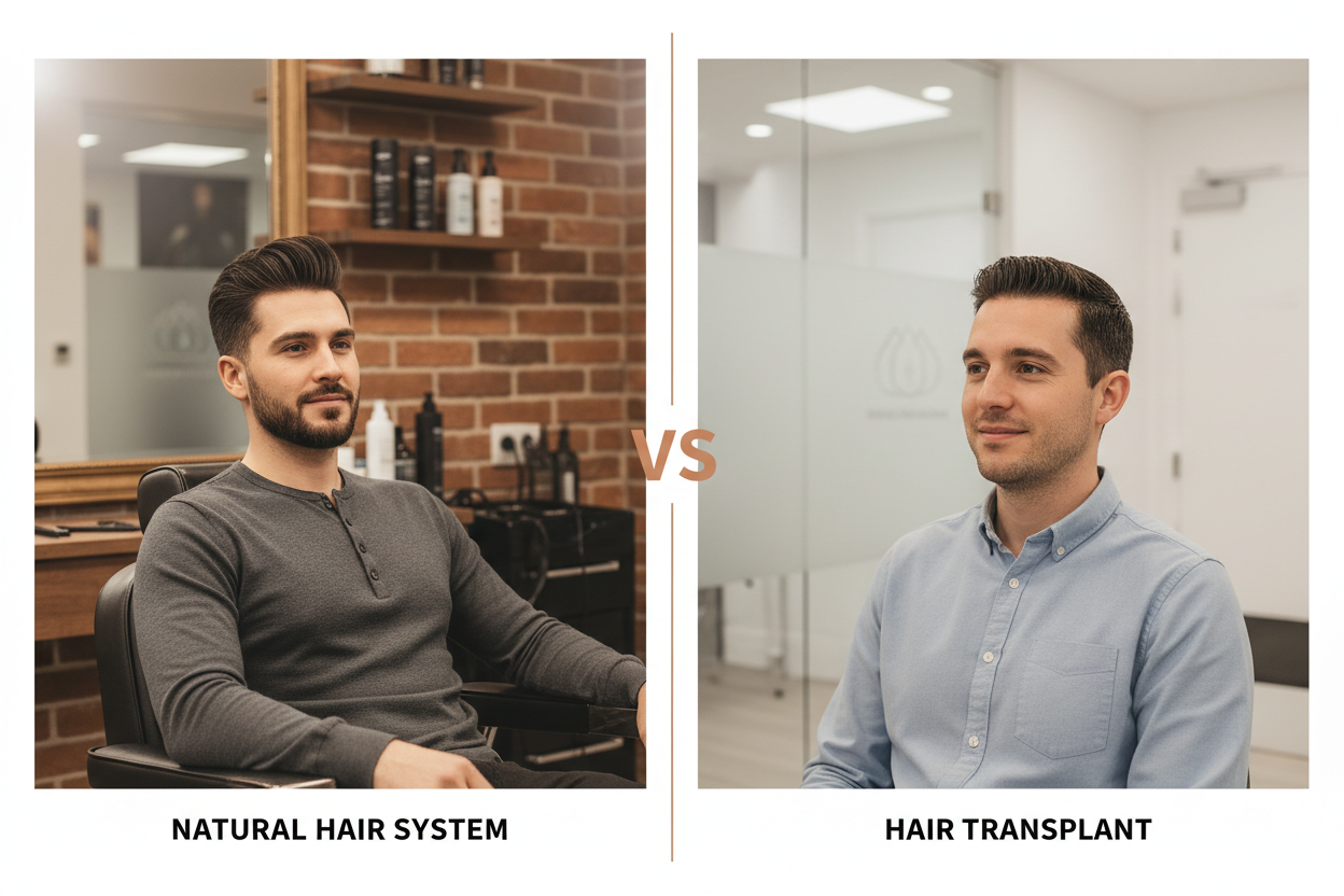 Men's Hair System vs Hair Transplant: Which Is Right for You in 2026?