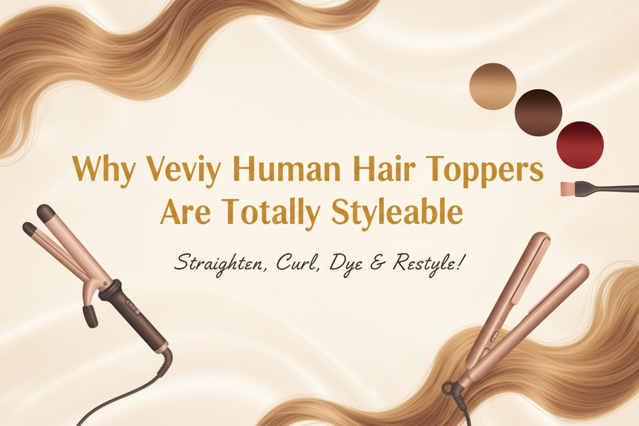 Why Veviy Human Hair Toppers Are Totally Styleable (Straighten, Curl, Dye & Restyle!)