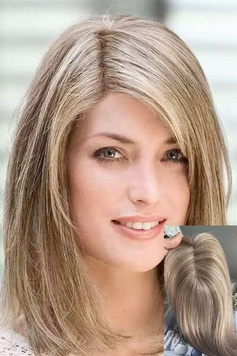 Aria Human Hair Topper for Hair Loss Solutions Custom Order