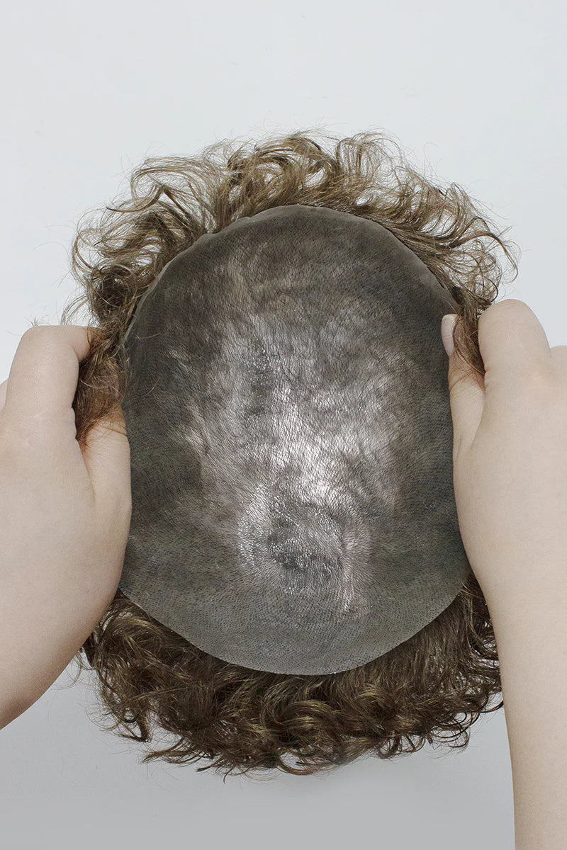 Jalen Pre-Cut Men's  Hairstyle Medium-Light Brown blended with 30% Grey #630