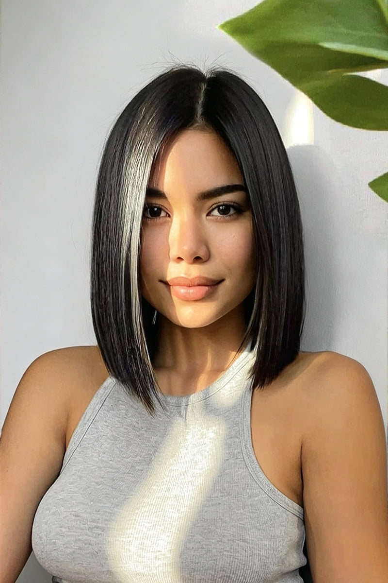 Raelin Human Hair Glueless Bob Wig Custom Color