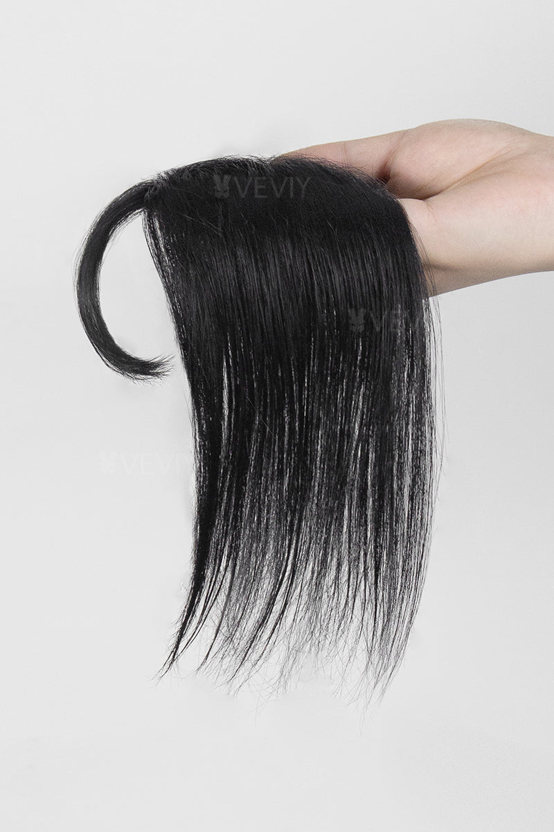 Vera Thin Breathable Lace Human Hair Topper with Bangs